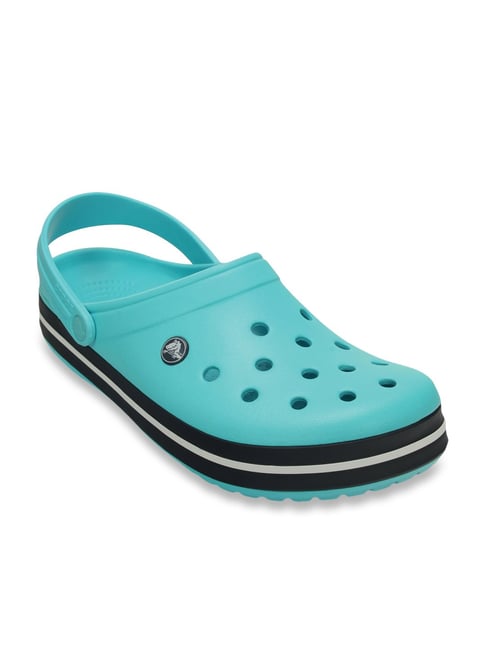 pool colored crocs