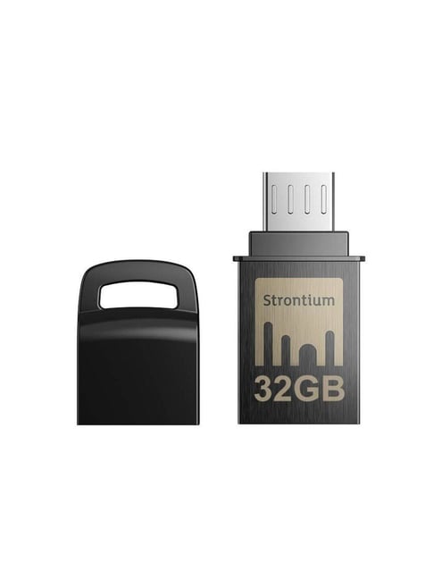 Strontium Nitro 32GB OTG Pen Drive (Metallic Grey)