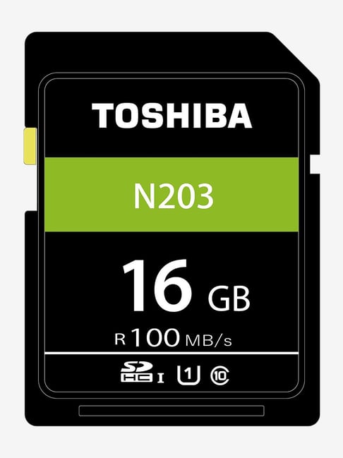 Toshiba N203 THN-N203N0160A4 16GB SDHC UHS-I Memory Card (Black)