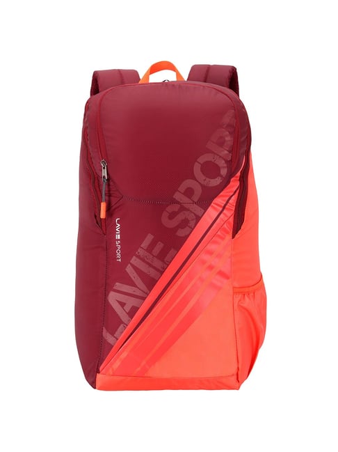 maroon school bag
