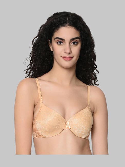 Da Intimo Beige Non Wired Non Padded T-Shirt Bra-picture-37
