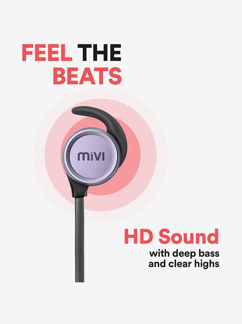 Mivi Thunder Beats Wireless In the Ear Bluetooth Headset Gun Metal