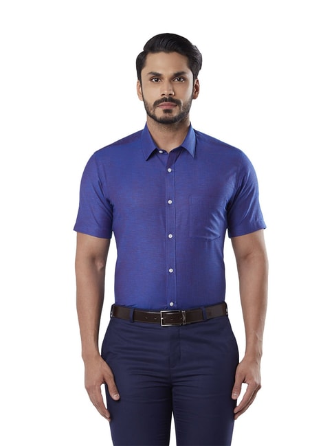 Buy Navy Blue Shirts for Men by ARROW Online | Ajio.com