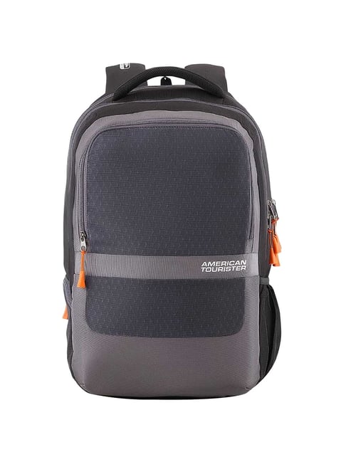 american tourister black and grey laptop bag