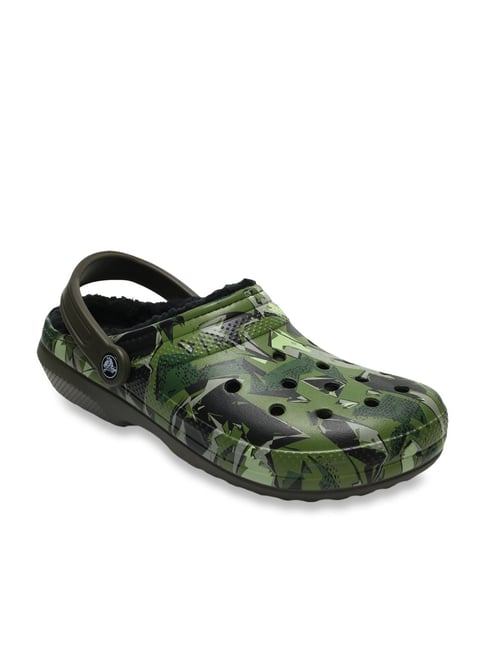 green camo crocs