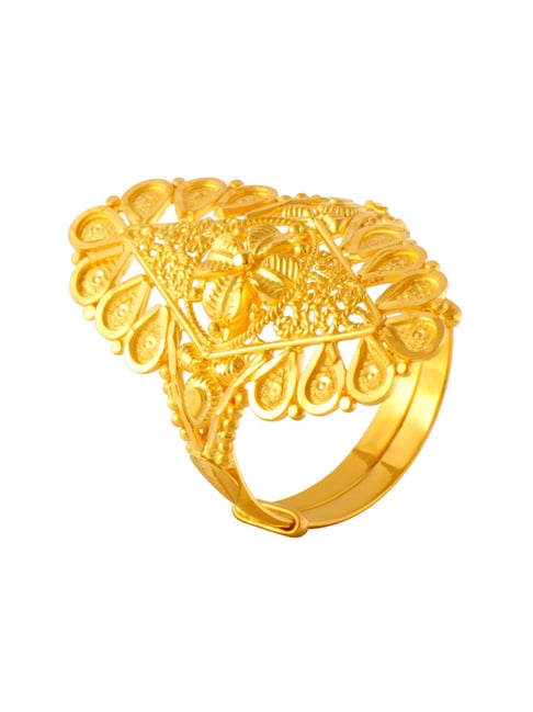 12% OFF on PC Chandra Jewellers 14kt Yellow Gold ring on Flipkart |  PaisaWapas.com