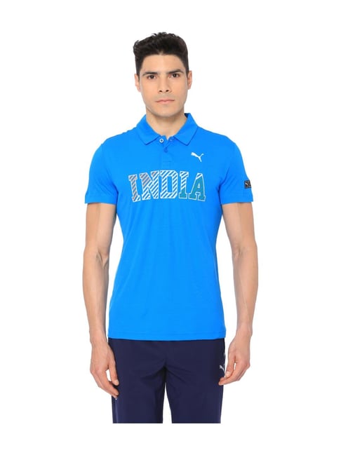 puma blue polo t shirt