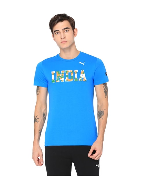 puma blue t shirt