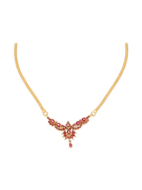 Tanishq gold necklace on sale designs with price