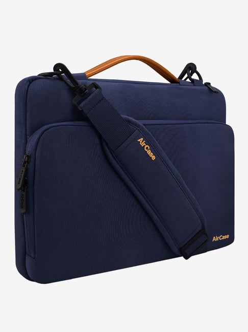 AirCase C27 Messenger Laptop Bag For 15.6 inch Laptops with Shoulder Strap & Handle (Navy Blue)