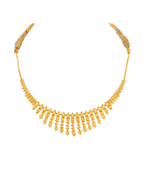 Tanishq gold necklace on sale set with price