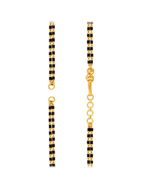 Buy Tanishq 22 Kt Gold Black Bead Chain Online At Best Prices | Tata CLiQ