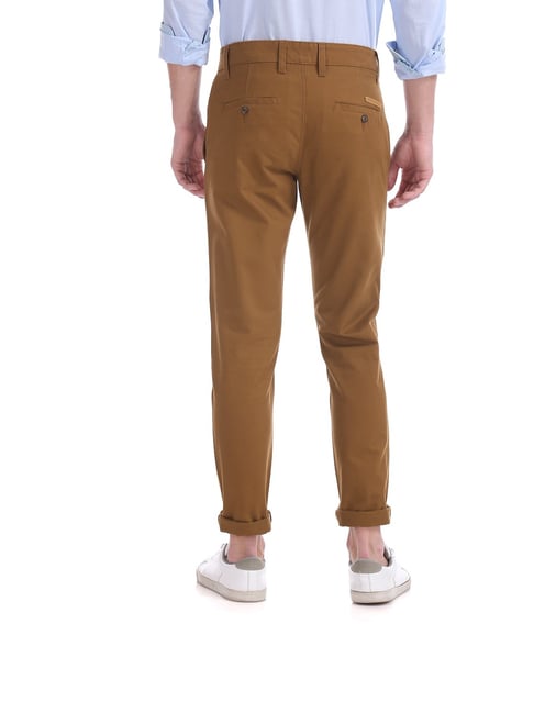 Buy Ruggers Beige Regular Fit Flat Front Trousers for Men's Online @ Tata  CLiQ