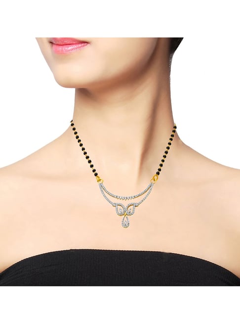 Diamond Mangalsutra Designs Tanishq Gold Hand Mangalsutra