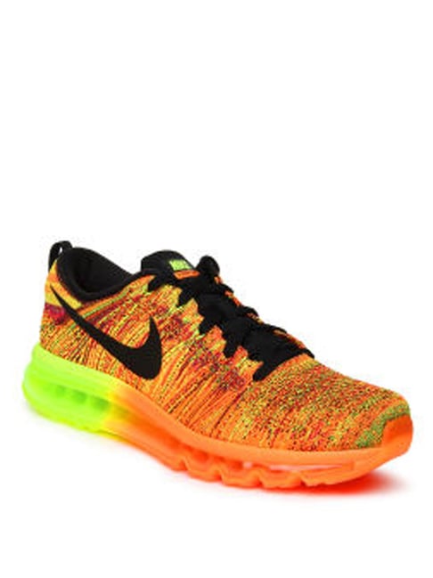 Nike free flyknit store kids yellow