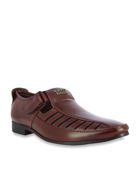 alberto torresi men's leather sandals and floaters