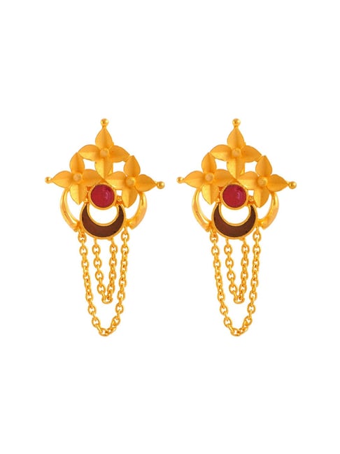 Gold Earrings Totaram Jewellers Usa Totaram Jewellers Earrings Shop