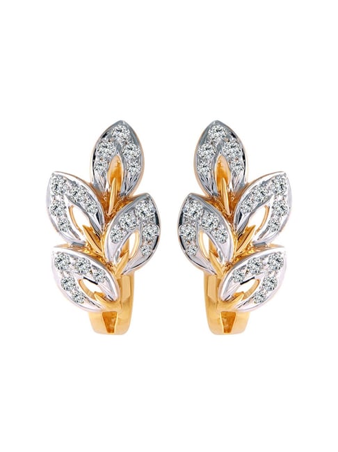 Buy Artistic Floral Diamond Earrings Online for Women | PC Chandra