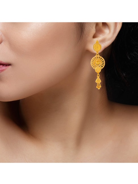 Buy Gold Drops Earring Designs Online  PC Chandra Jewellers