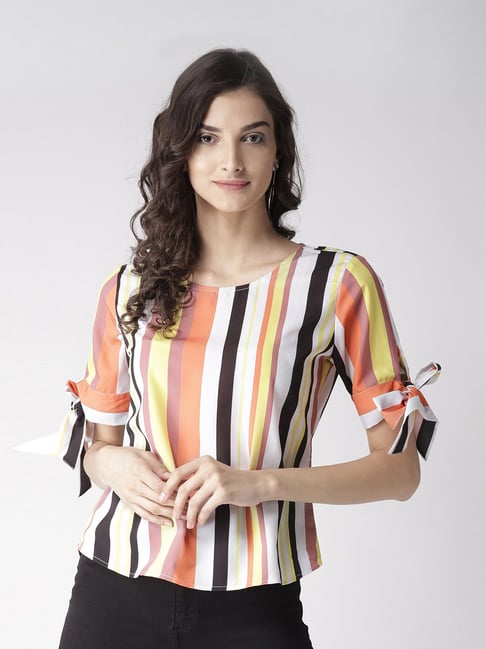 Style Quotient Multicolored Striped Top