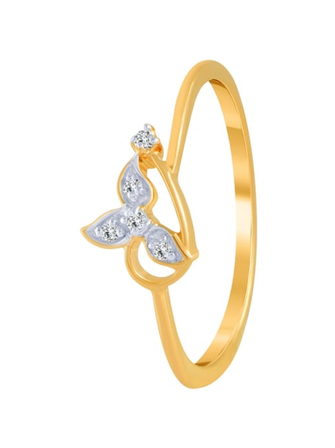 Buy P.C. Chandra Jewellers 14KT Yellow Gold and American Diamond Ring for  Women - at Best Price Best Indian Collection Saree - Gia Designer