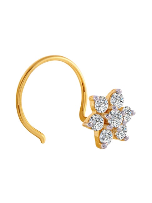 Senco gold clearance diamond nose ring