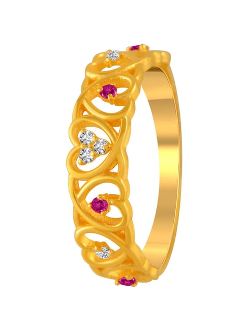 Elegant 2.06gm Gold Diamond Finger Rings by Trusted Jeweller PC Chandra