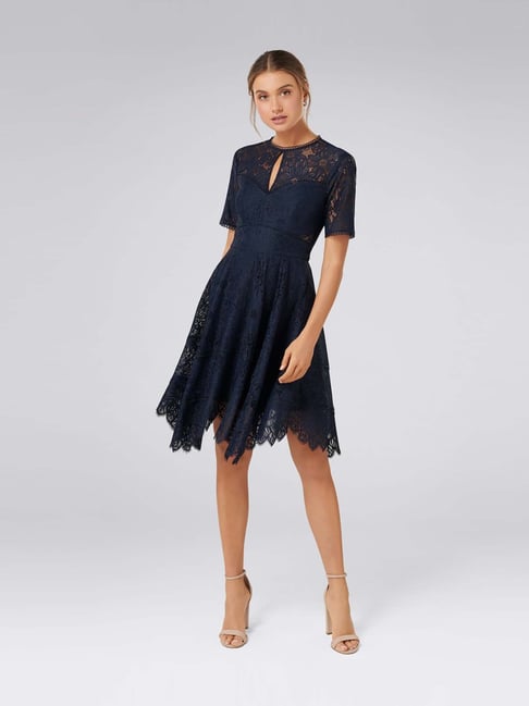 forever new navy lace dress