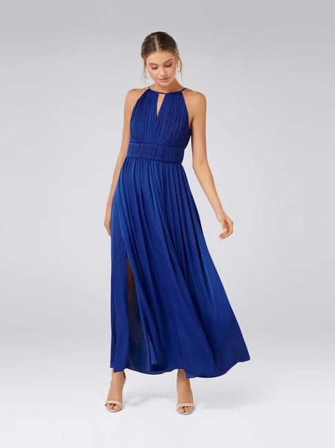 Buy Forever New Blue Maxi Dress For Women Online Tata Cliq