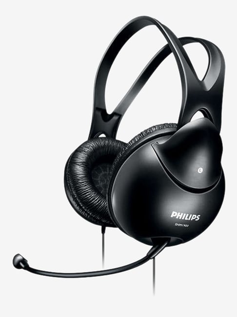 philips on ear headphones with mic