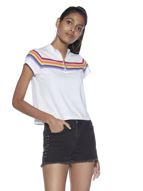 collar t shirt for womens online