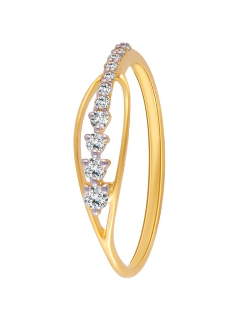 Dazzling 18k Gold and Diamond Thumb Ring | Exclusive Women's thumb Ring PC  Chandra