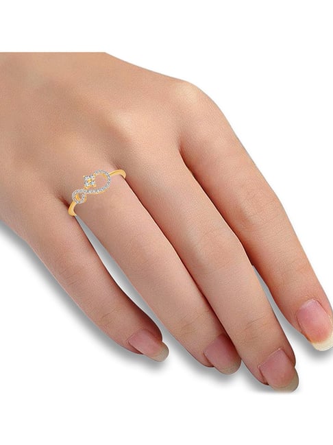 Golden Pear Crown Ring – GIVA Jewellery