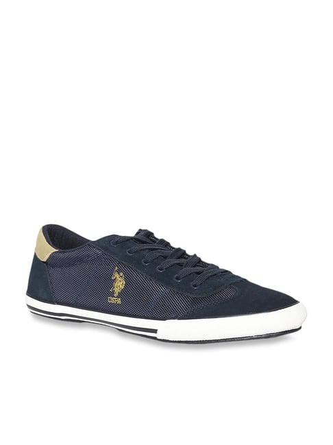 U S Polo Assn U.S. Polo Assn. Men's Elmo Navy Sneakers