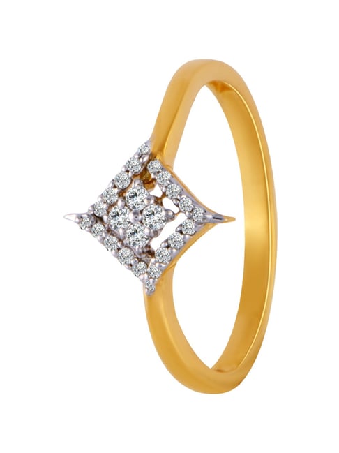 P.C. Chandra Jewellers 14k (585) Rose Gold and Diamond Ring for Women :  Amazon.in: Fashion