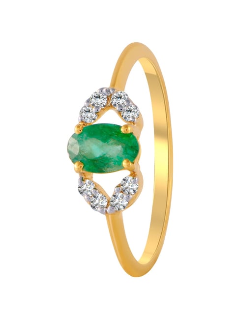 P.C. Chandra Jewellers 18k (750) Yellow Gold and Diamond Ring for Men :  Amazon.in: Jewellery