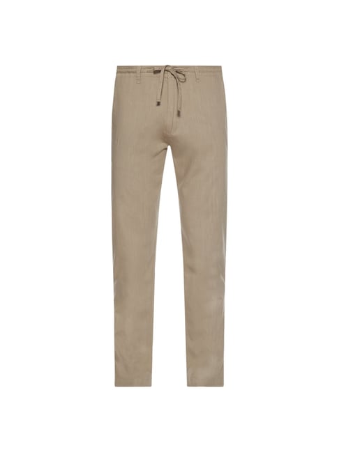 Buy ETA by Westside Beige Slim Fit Trousers Online at Best Prices ...