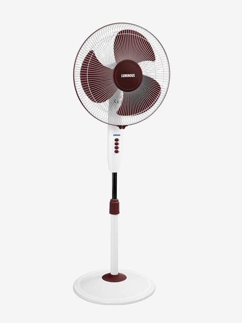 Buy Luminous Speed Max 400 mm 3 Blades Pedestal Fan (Burgundy/White
