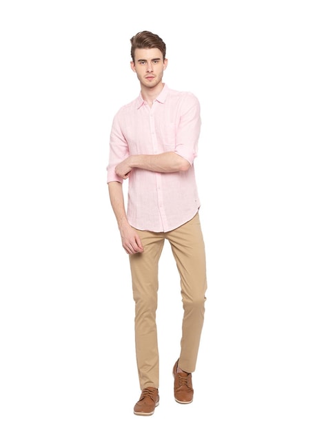 Buy Spykar Light Pink Full Sleeves Shirt for Men Online  Tata CLiQ