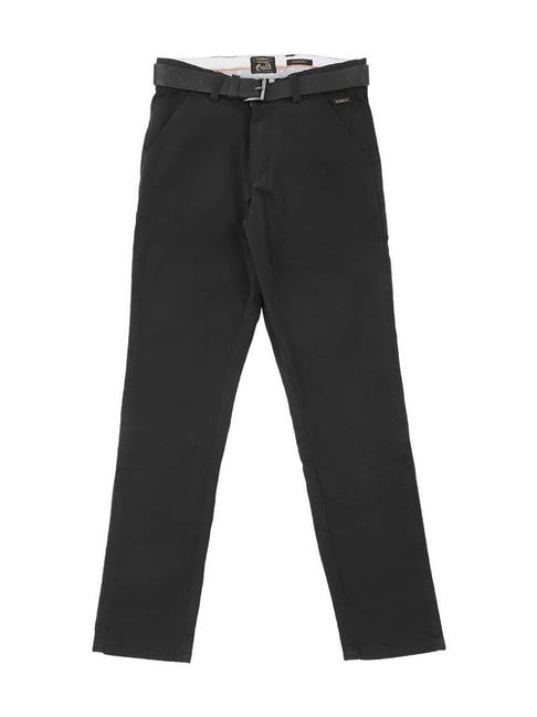 Gini & Jony Kids Black Cotton Trousers