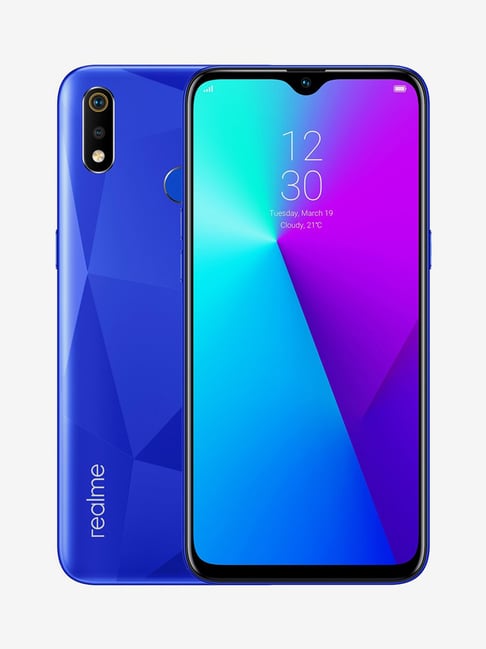 Buy Realme 3i 64 Gb Diamond Blue 4 Gb Ram Dual Sim 4g Online At Best Prices Tata Cliq