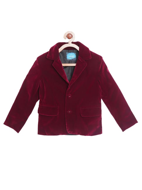 Buy Nauti Nati Kids Maroon Solid Jacket for Boys Clothing Online Tata CLiQ