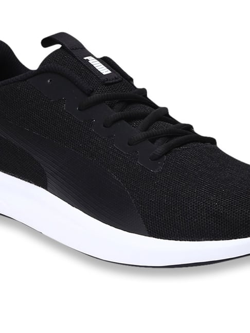 puma jigsaw idp black running shoes