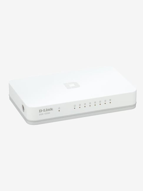 Dlink DGS 1008A 10/100/1000 Mbps 8 Ports Network Switch White