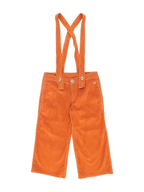 Gini & Jony Kids Tan Cotton Capris