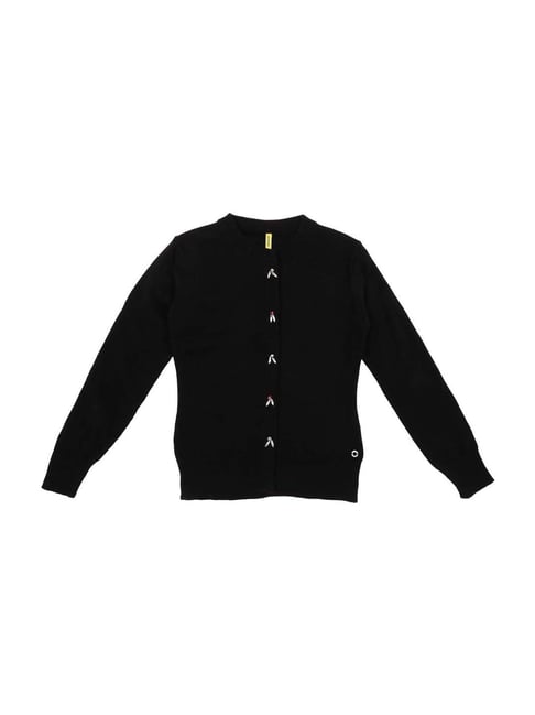 Gini & Jony Kids Black Embellished Sweater