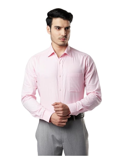 Buy Raymond Pink Slim Fit Shirt for Men 