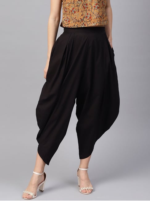 Buy Bohame Black Kurta and Black Dhoti Pants Set Online @ Tata CLiQ Luxury