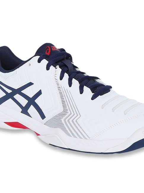 Asics Men s Gel Game 6 White Tennis Shoes