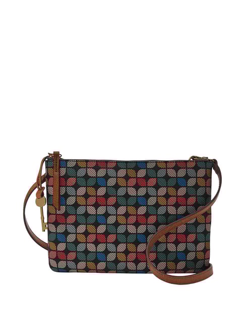 Buy Fossil Devon Multicolored Printed Medium Sling Handbag For